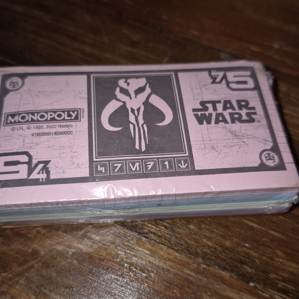 Star Wars Monopoly Card Deck - Pink and Black